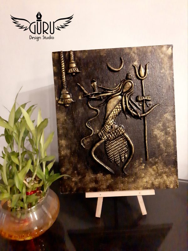 Shiva - Mix Media Painting - Image 2