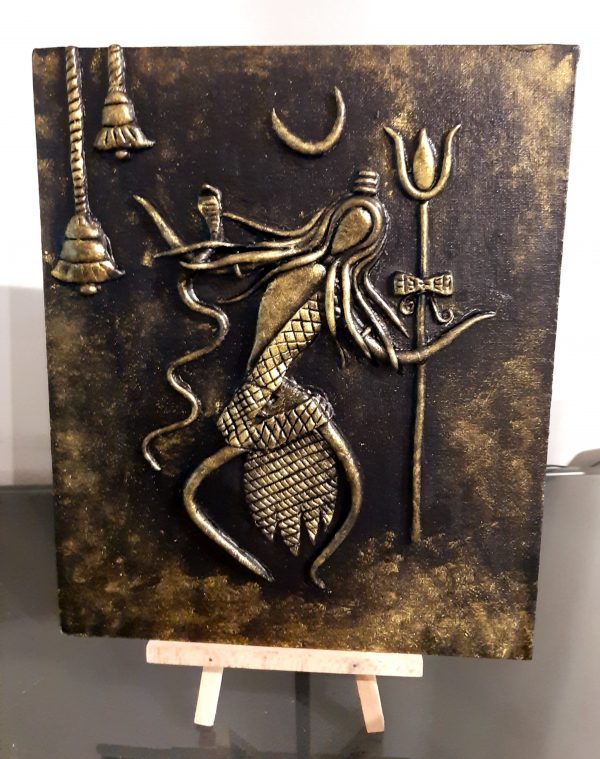 Shiva - Mix Media Painting