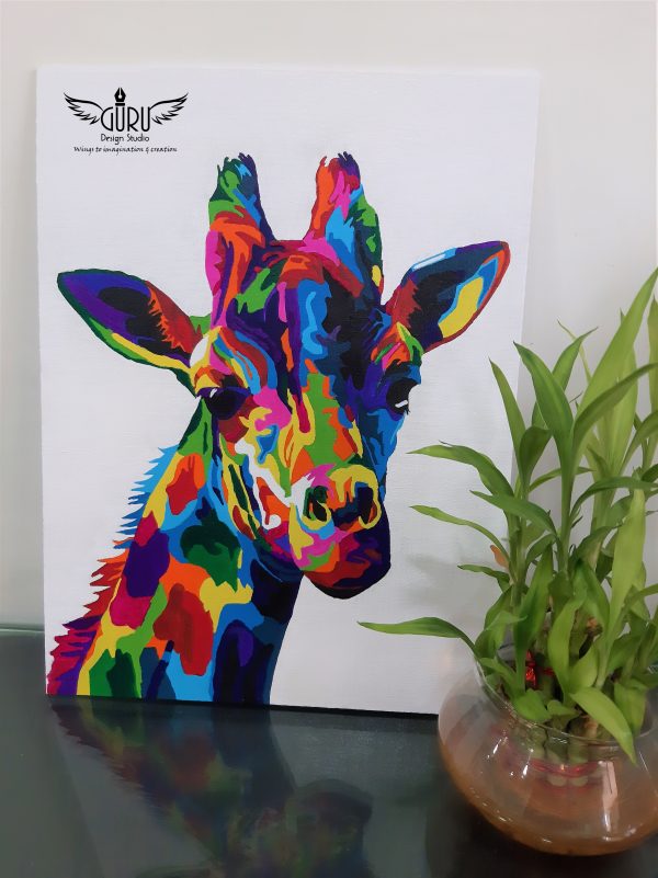 Modern Colorful Giraffe