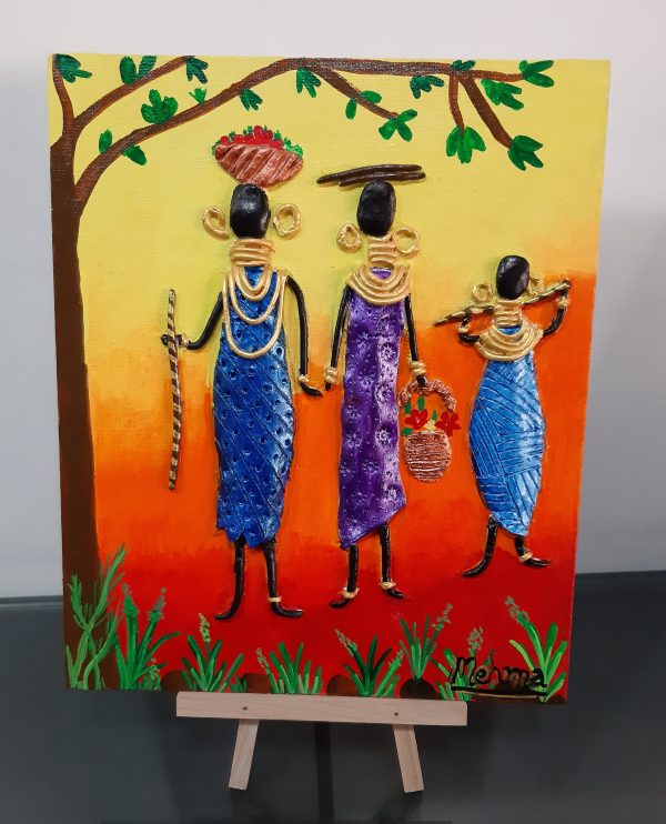 Tribal - Mix Media Painting