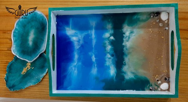 Resin Tray-Ocean Art - Image 2