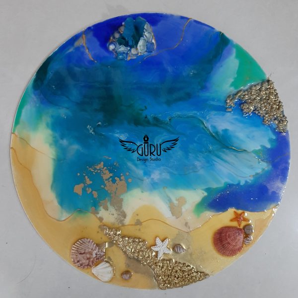 Round Resin Geode Wall Art